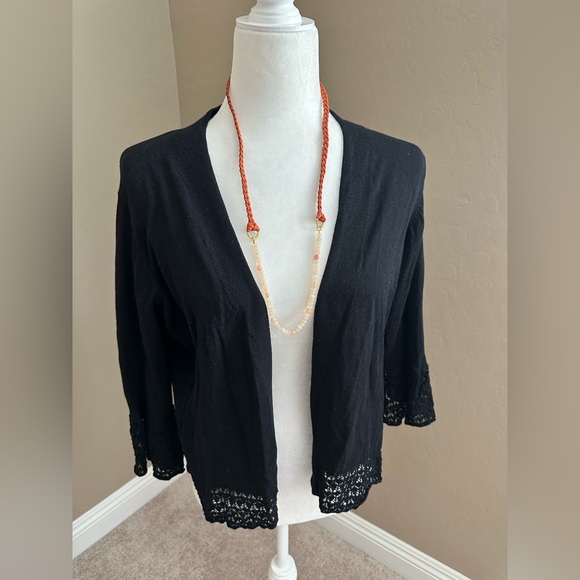 ♥️ NWT SIGNATURE BY ROBBIE BEE OPEN CARDIGAN - Picture 1 of 9